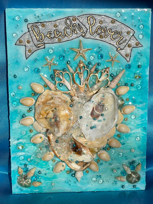 Beach Lover Glass and Resin Art